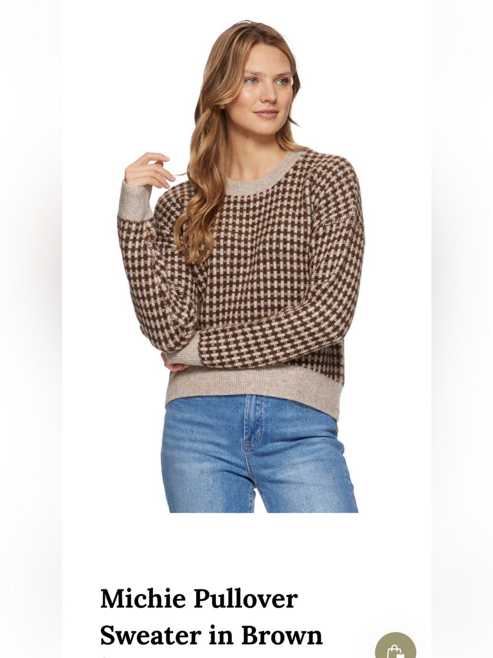 Brown and Cream Sweater